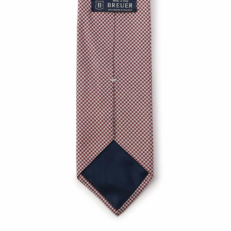 BREUER 千鳥柄タイ RED