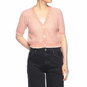 ショート丈 Vネックカーディガン