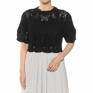 クロシェニットプルオーバー