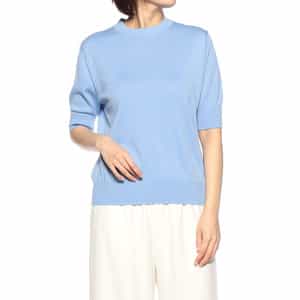 ウォッシャブル 海島綿ニットプルオーバー