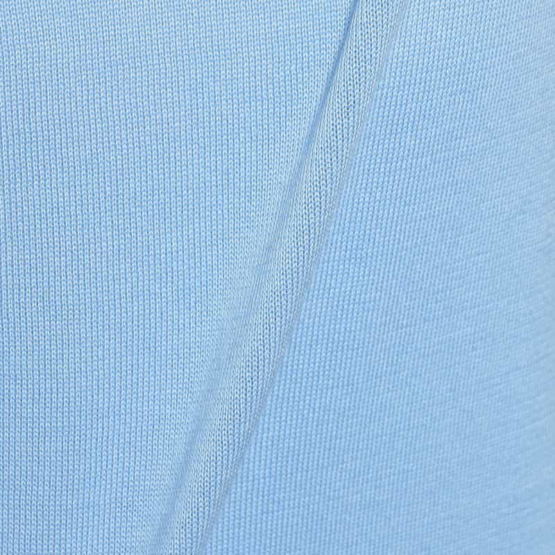 BARNEYS NEW YORK ウォッシャブル 海島綿ニットプルオーバー BLUE