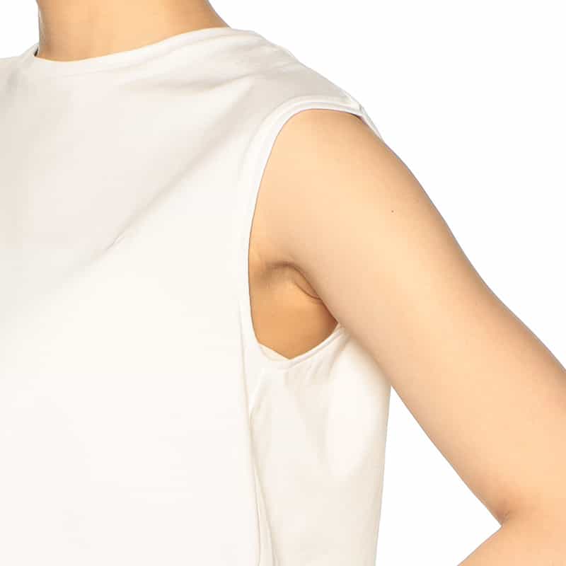 BARNEYS NEW YORK ウォッシャブル ベーシックカットソー WHITE