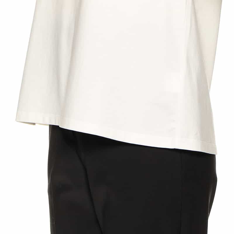 BARNEYS NEW YORK ウォッシャブル ベーシックカットソー WHITE