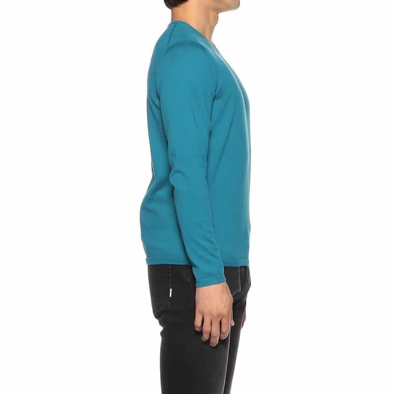 CRUCIANI クルーネックコットンニットプルオーバー BLUE