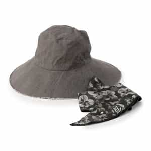 ＜キジマ タカユキ＞コラボレート リボンスカーフ付きデニムハット