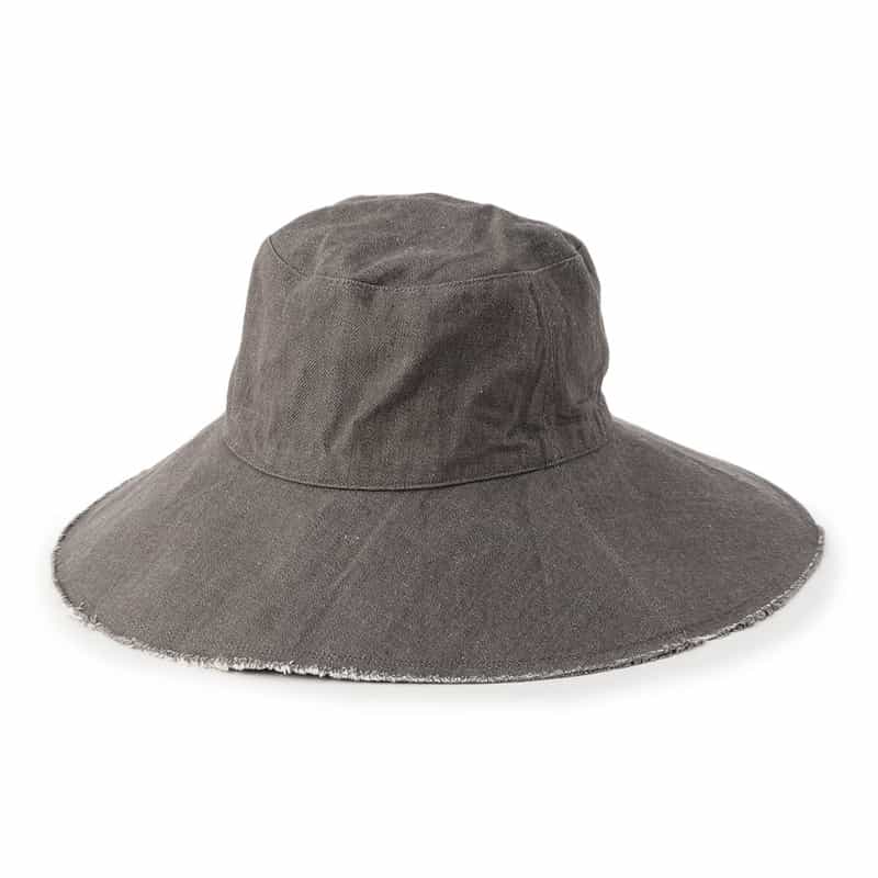 TRESSE ＜キジマ タカユキ＞コラボレート リボンスカーフ付きデニムハット GRAY