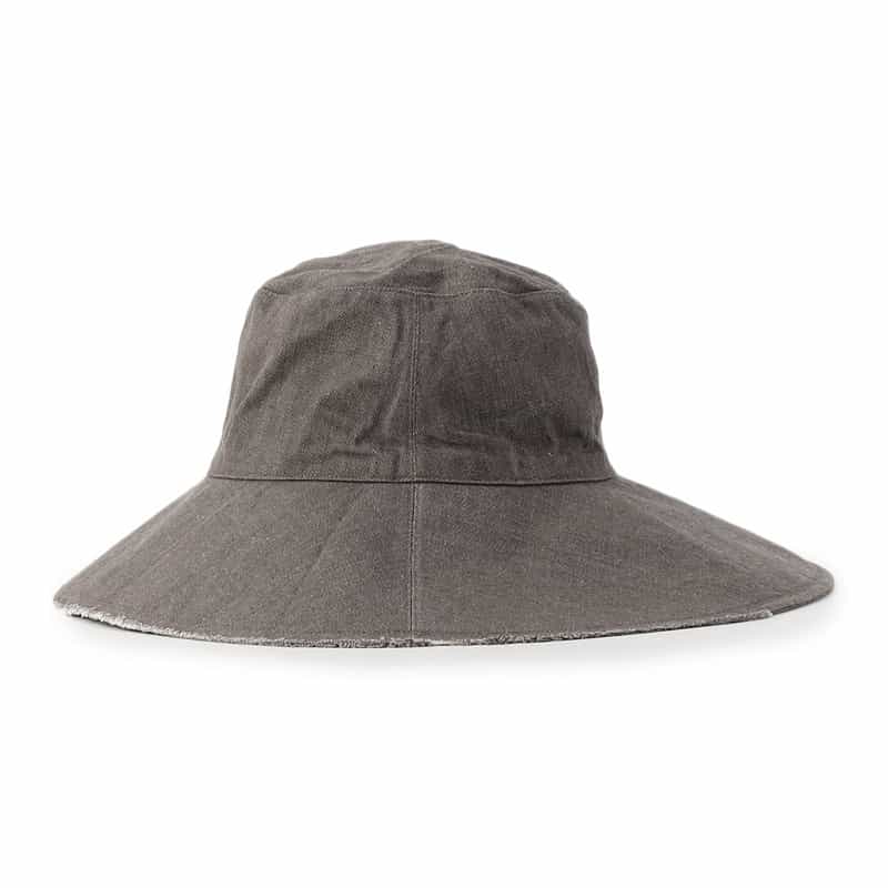 TRESSE ＜キジマ タカユキ＞コラボレート リボンスカーフ付きデニムハット GRAY