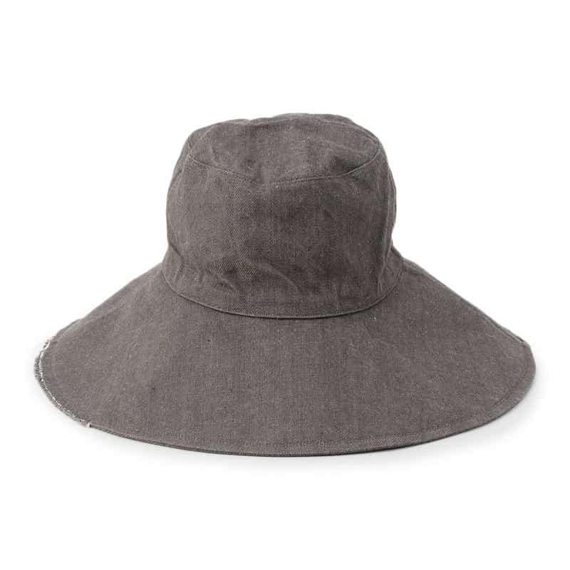 TRESSE ＜キジマ タカユキ＞コラボレート リボンスカーフ付きデニムハット GRAY