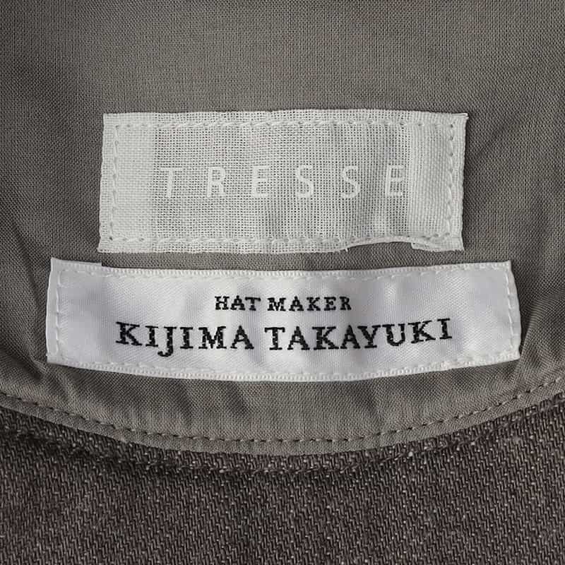 TRESSE ＜キジマ タカユキ＞コラボレート リボンスカーフ付きデニムハット GRAY