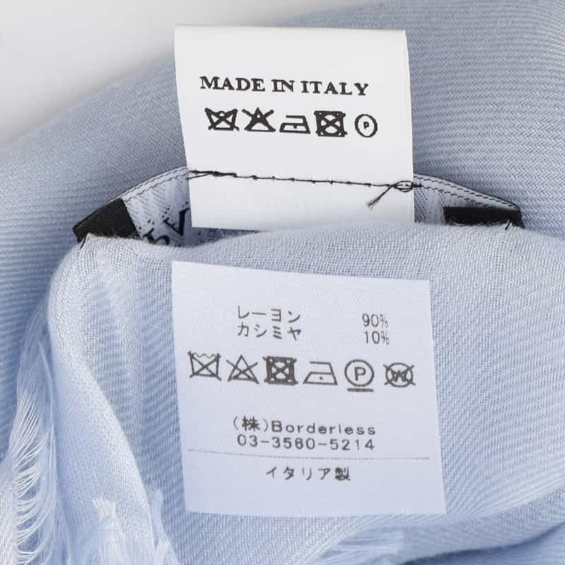PAOLO MARIANI スカーフ LIGHT BLUE