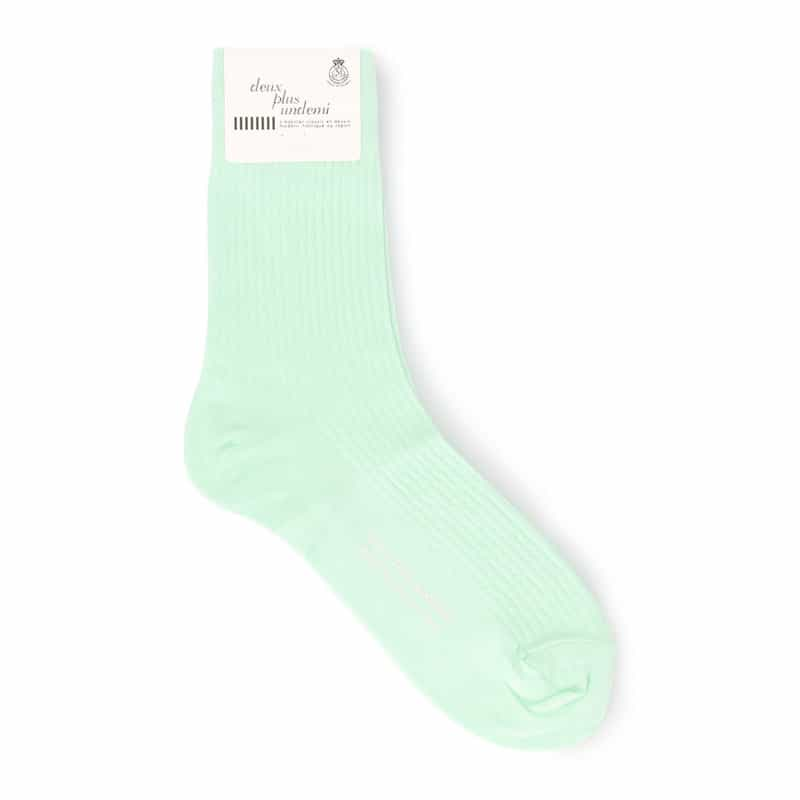 DEUX PLUS UNDEMI ソックス LIGHT GREEN