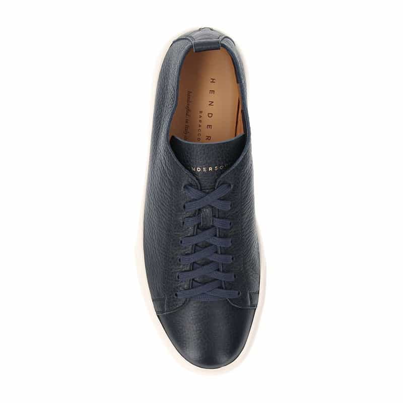 HENDERSON HENDERSON＜ヘンダーソン＞レザースニーカー "BYRON" NAVY