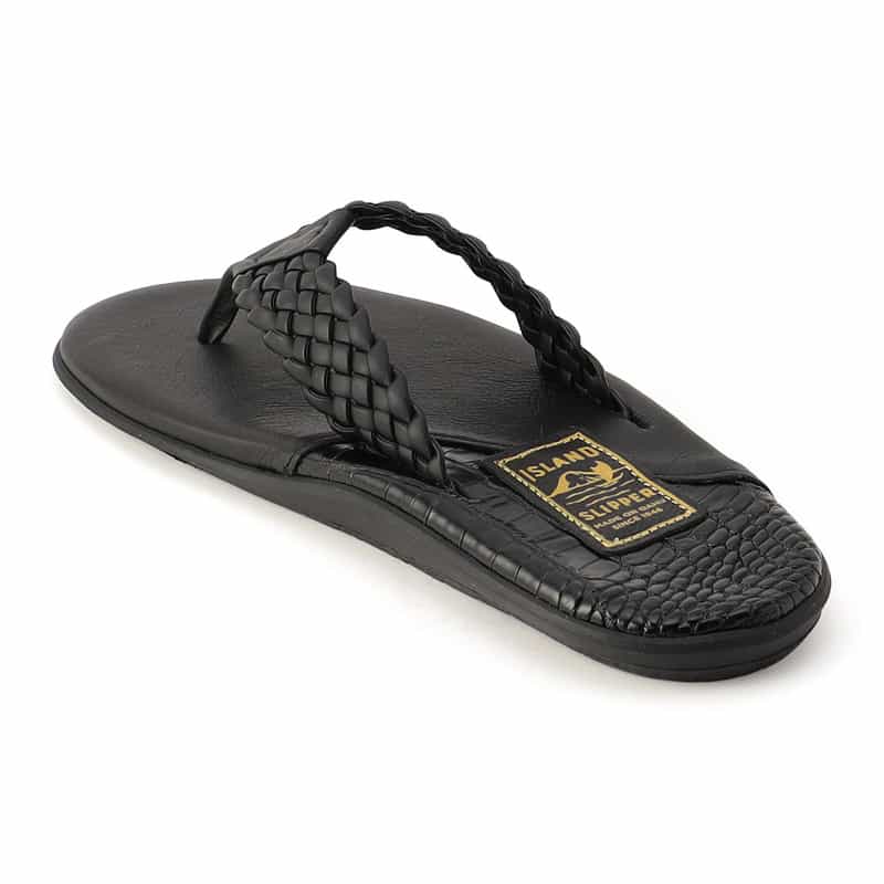 ISLAND SLIPPER バーニーズ　ニューヨーク限定トングサンダル BLACK