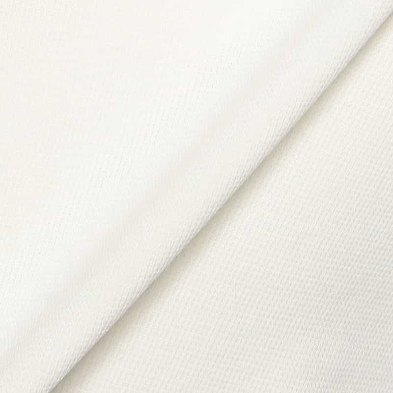 BARNEYS NEW YORK ウォッシャブル ハーフスリーブクルーネックニットプルオーバー WHITE