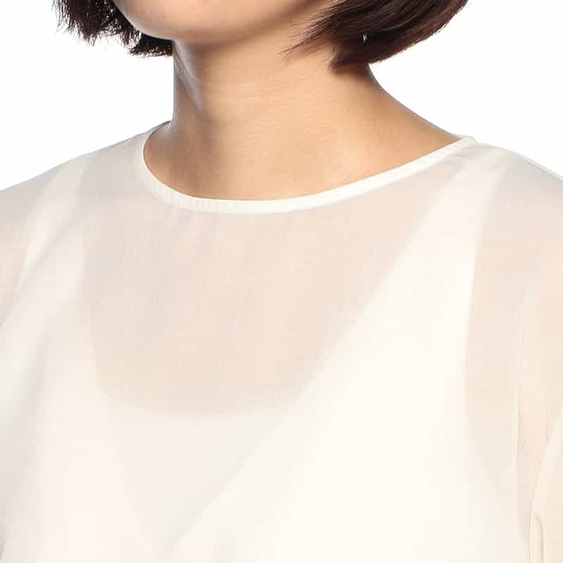 BARNEYS NEW YORK ウォッシャブル 3WAY コンビネーションドレス WHITE