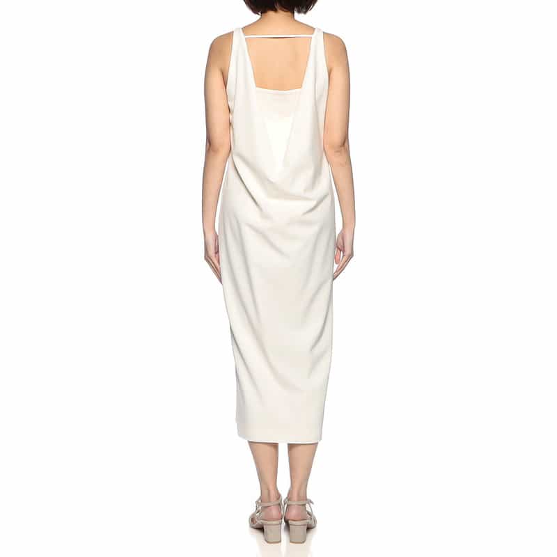 BARNEYS NEW YORK ウォッシャブル 3WAY コンビネーションドレス WHITE