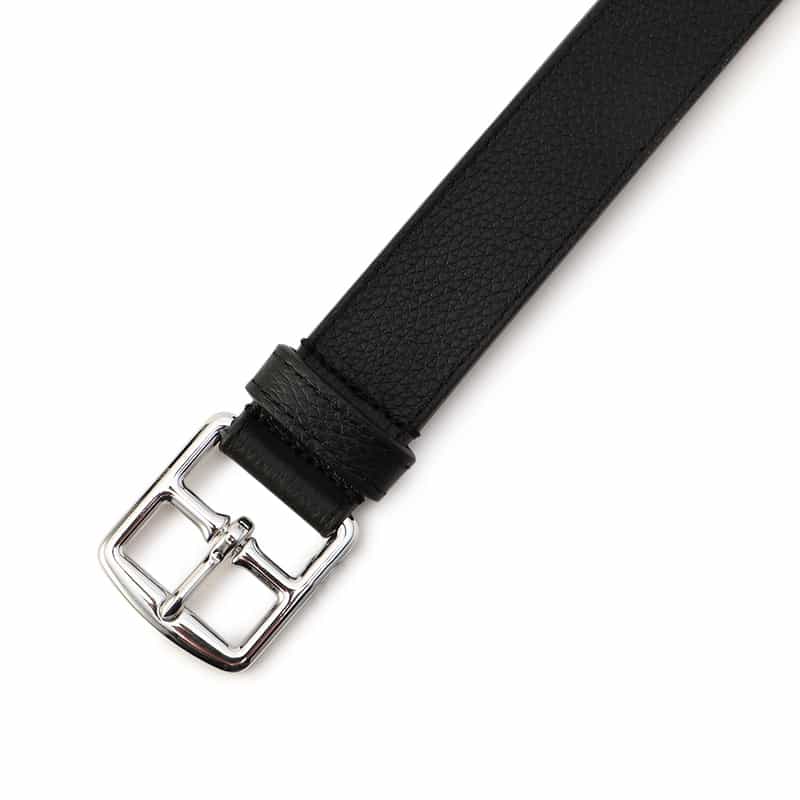 ANDERSONS ANDERSONS＜アンダーソンズ＞レザーベルト 30mm BLACK