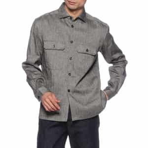 専用☆パーニーズニューヨーク　リネン シャツ　ネイビー fit=scale-down,w=1200