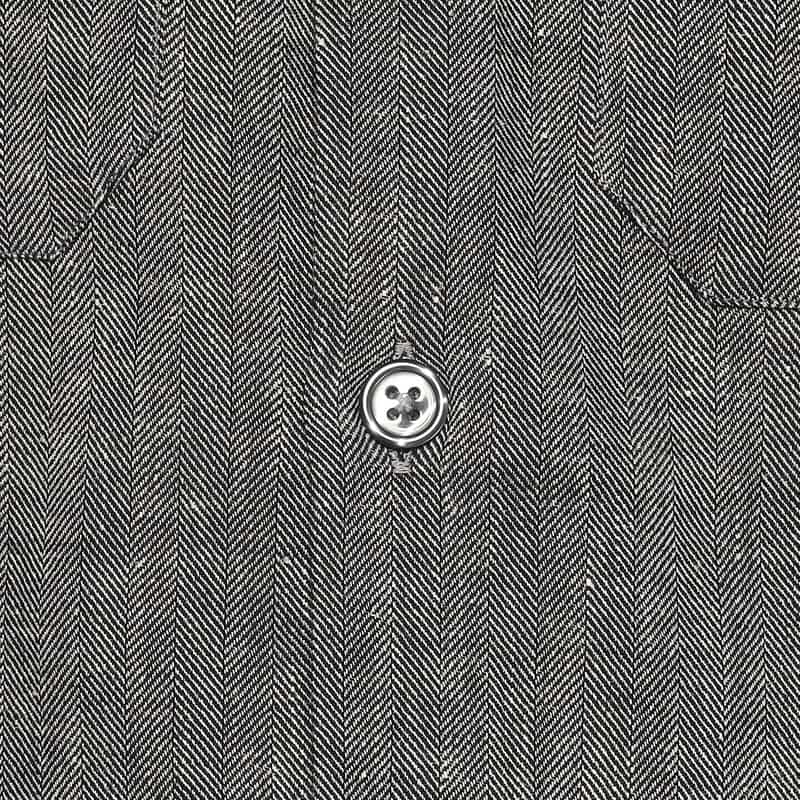 BARNEYS NEW YORK リネンコットンシャツ DARK GRAY