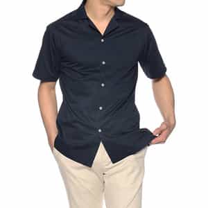 クールマックス素材ジャージーオープンカラーシャツ