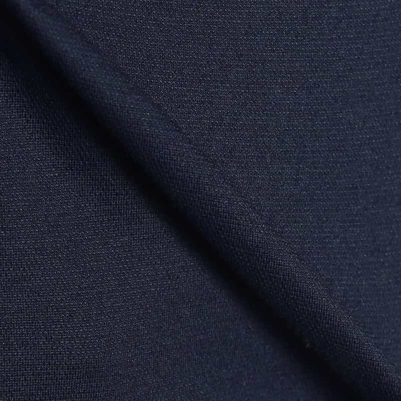 BARNEYS NEW YORK クールマックス素材ジャージーオープンカラーシャツ NAVY