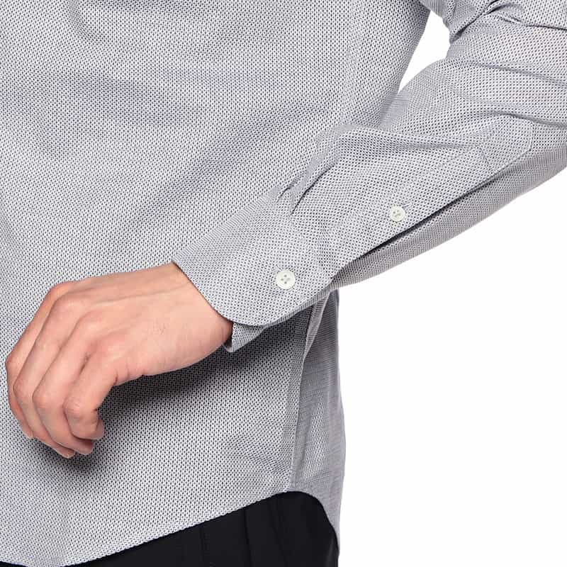 BARNEYS NEW YORK カッタウェイカラーシャツ NAVY