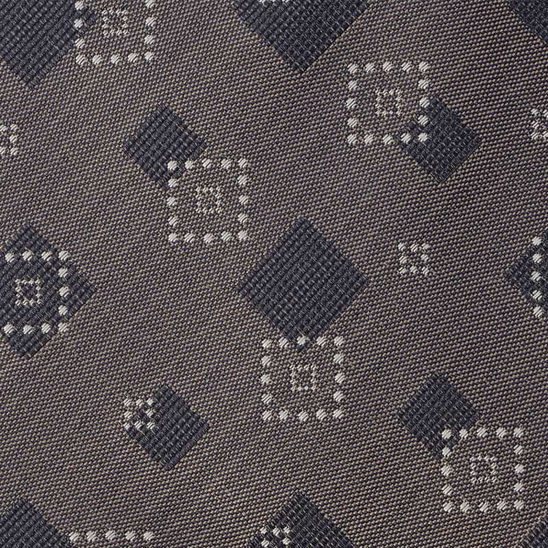 BARNEYS NEW YORK スクエア柄タイ BEIGE