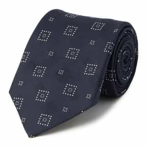 スクエア柄タイ