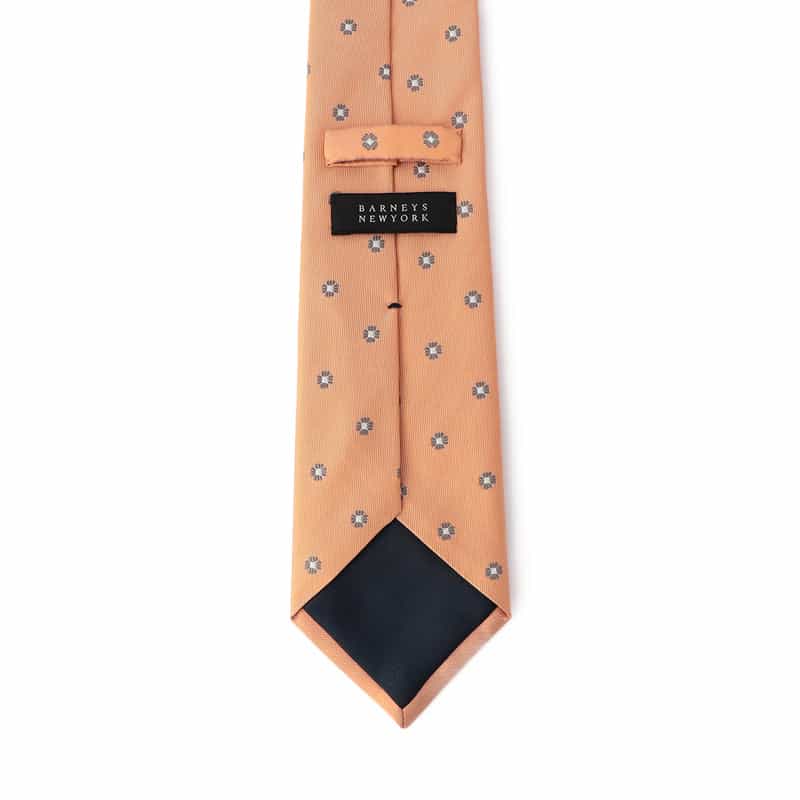 BARNEYS NEW YORK 小花柄タイ ORANGE