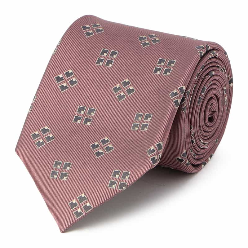 BARNEYS NEW YORK 小紋柄タイ PINK