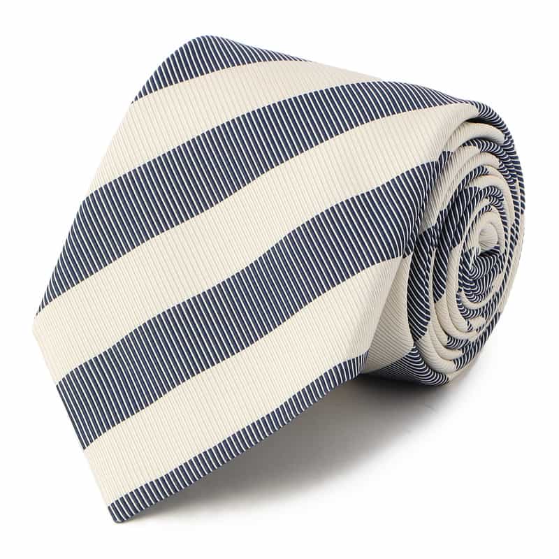 BARNEYS NEW YORK ストライプ柄タイ NAVY