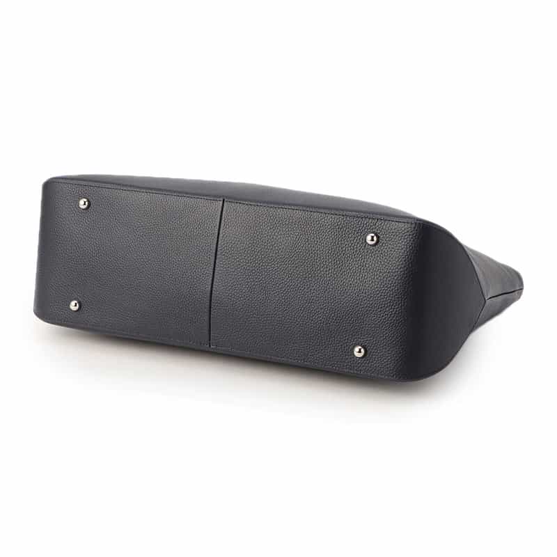 BARNEYS NEW YORK レザートートバッグ NAVY