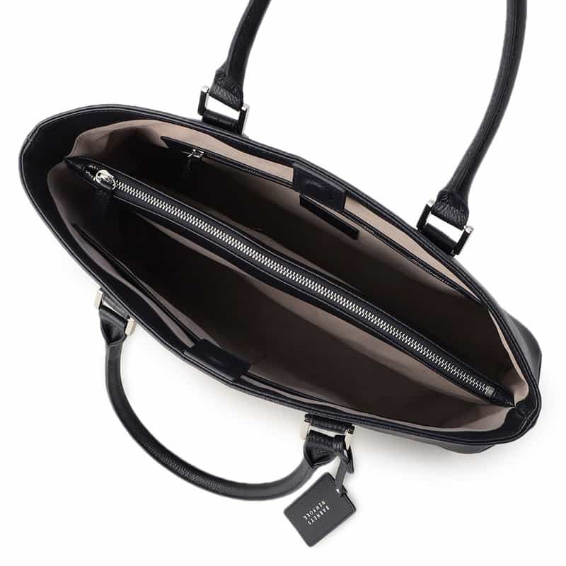 BARNEYS NEW YORK レザートートバッグ NAVY