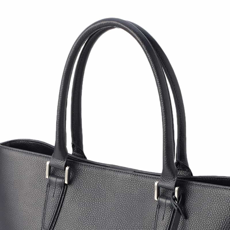 BARNEYS NEW YORK レザートートバッグ NAVY