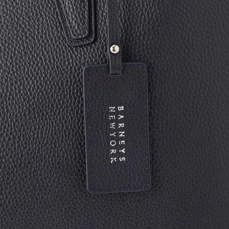 BARNEYS NEW YORK レザートートバッグ NAVY