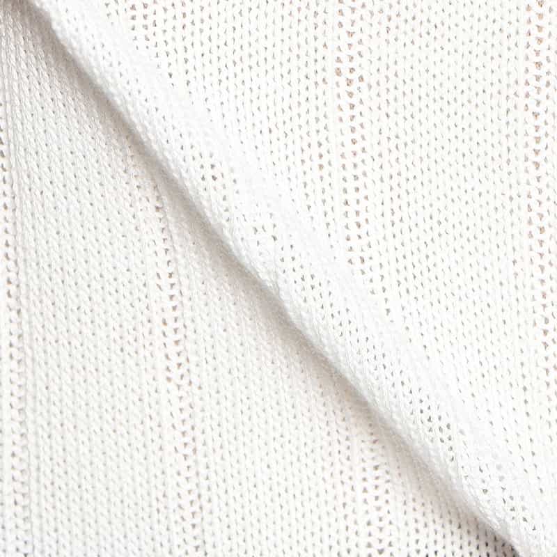 FILIPPO DE LAURENTIIS コットンクルーネックニットプルオーバー WHITE