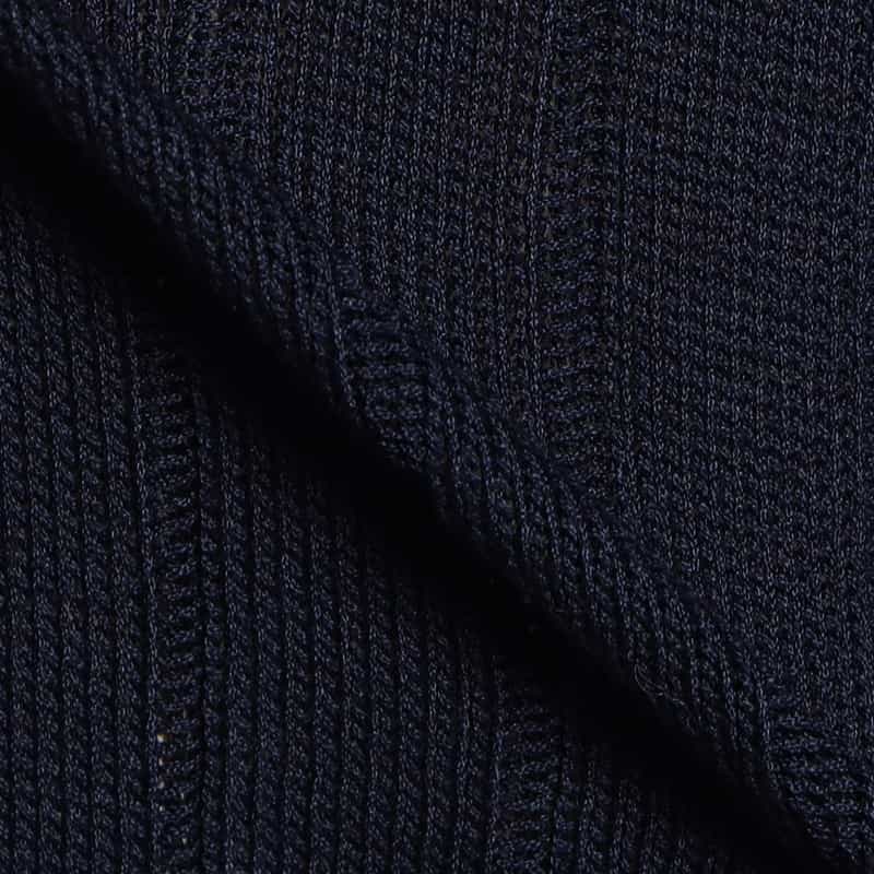 FILIPPO DE LAURENTIIS コットンクルーネックニットプルオーバー NAVY