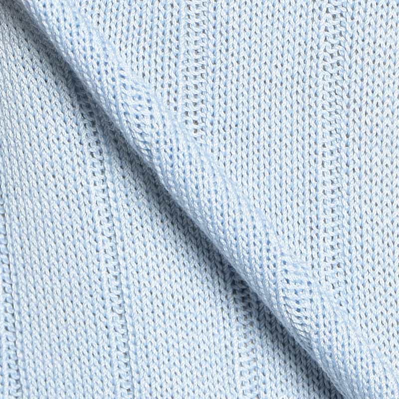 FILIPPO DE LAURENTIIS コットンクルーネックニットプルオーバー LIGHT BLUE