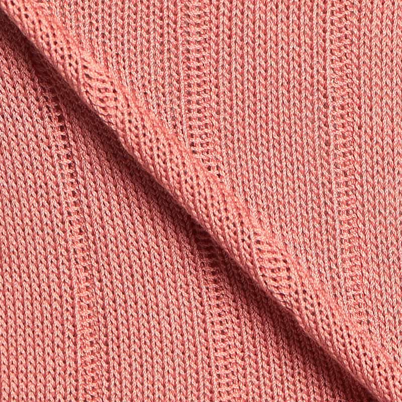 FILIPPO DE LAURENTIIS コットンクルーネックニットプルオーバー PINK