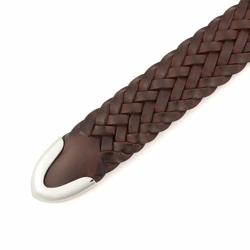 J＆M DAVIDSON J&M DAVIDSON＜ジェイ＆エム デヴィッドソン＞レザーメッシュベルト 30mm DARK BROWN