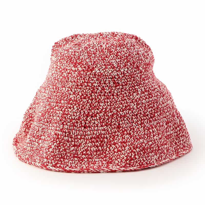 GANNI クロシェハット PINK