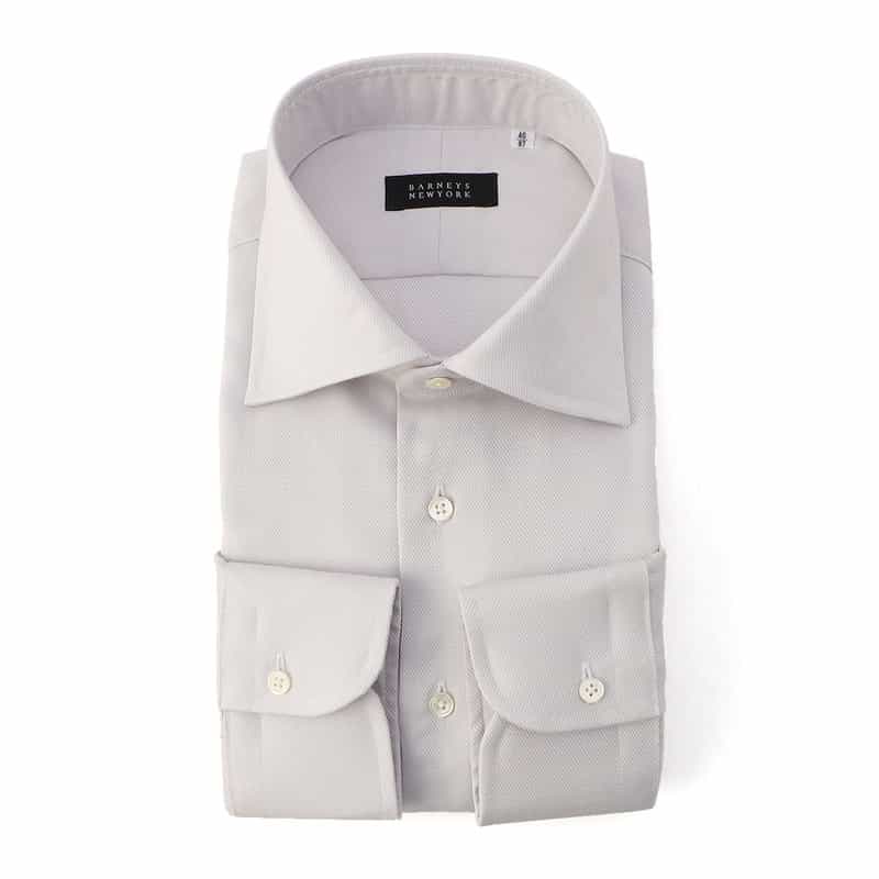 BARNEYS NEW YORK イージーケアドレスシャツ GRAY