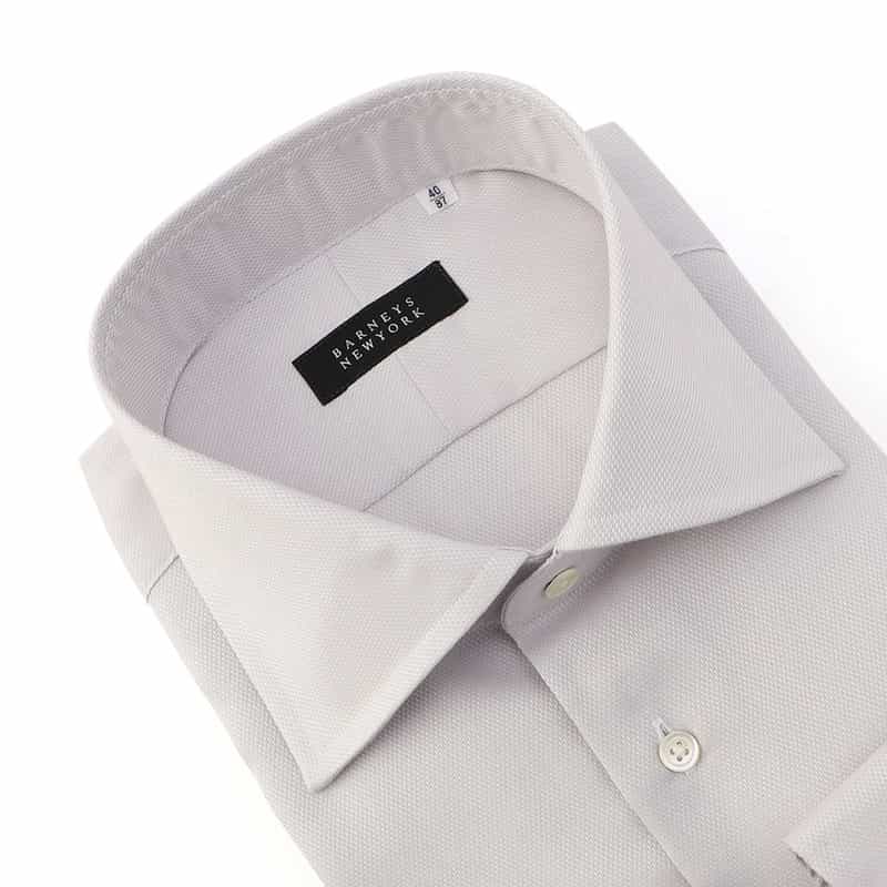 BARNEYS NEW YORK イージーケアドレスシャツ GRAY