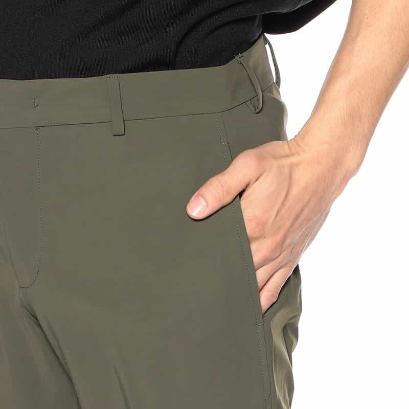 PT TORINO ストレッチナイロンジャージーパンツ "EPSILON ZIP" KHAKI