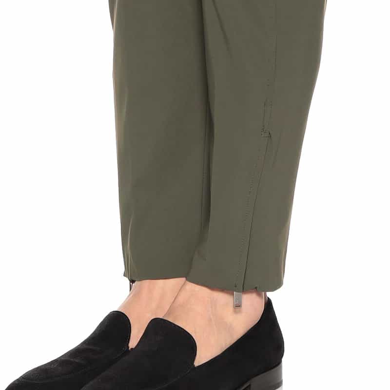 PT TORINO ストレッチナイロンジャージーパンツ "EPSILON ZIP" KHAKI