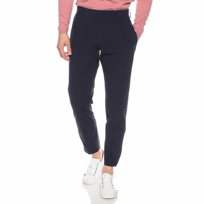 PT TORINO ストレッチナイロンジャージーパンツ "EPSILON ZIP" NAVY