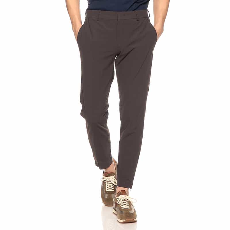 PT TORINO ストレッチナイロンジャージーパンツ "EPSILON ZIP" BROWN