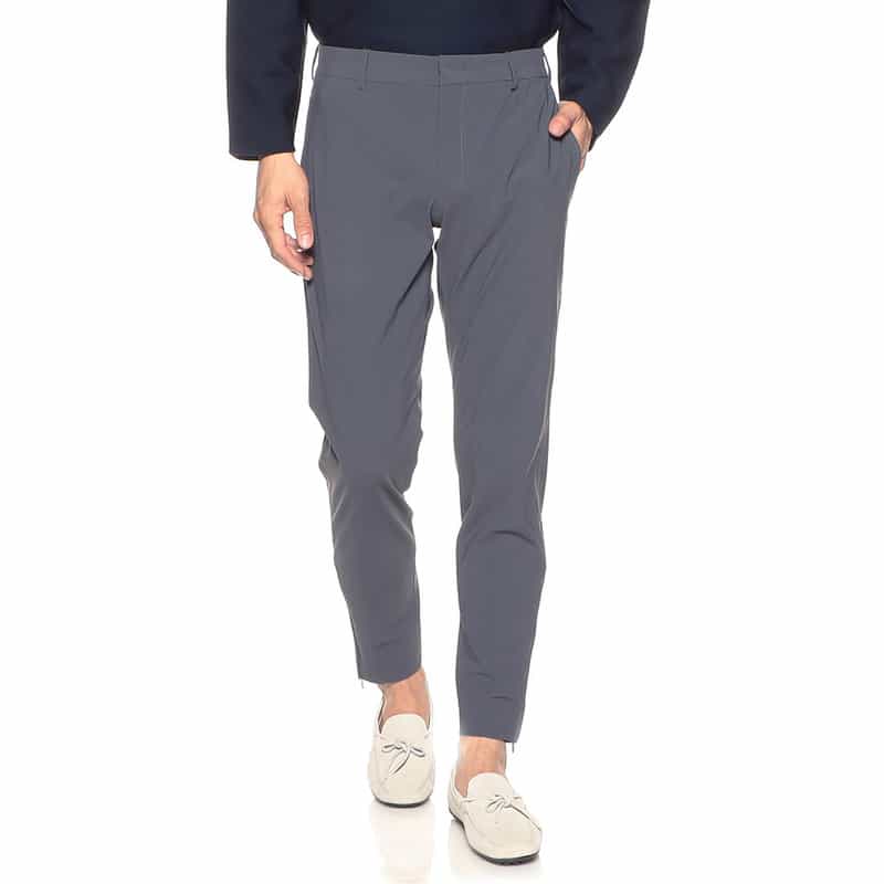 PT TORINO ストレッチナイロンジャージーパンツ "EPSILON ZIP" GRAY