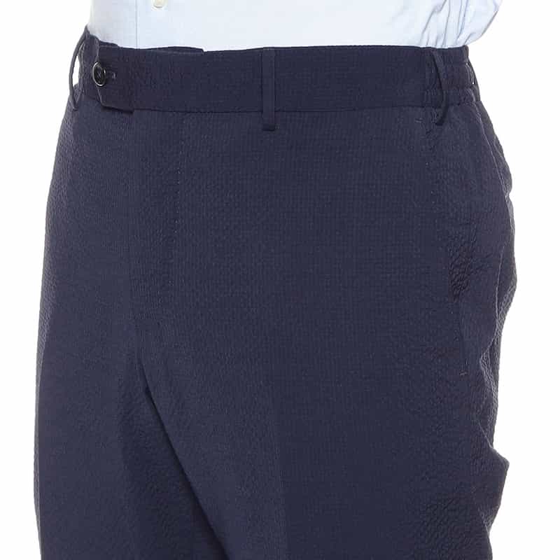 PT TORINO ドローストリングシアサッカーパンツ "SLIM JOGGER" NAVY