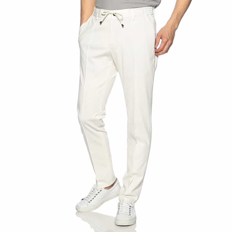 GIABSARCHIVIO GIABSARCHIVIO＜ジャブスアルキヴィオ＞ウォッシャブルジャージーパンツ "MASACCIO" WHITE